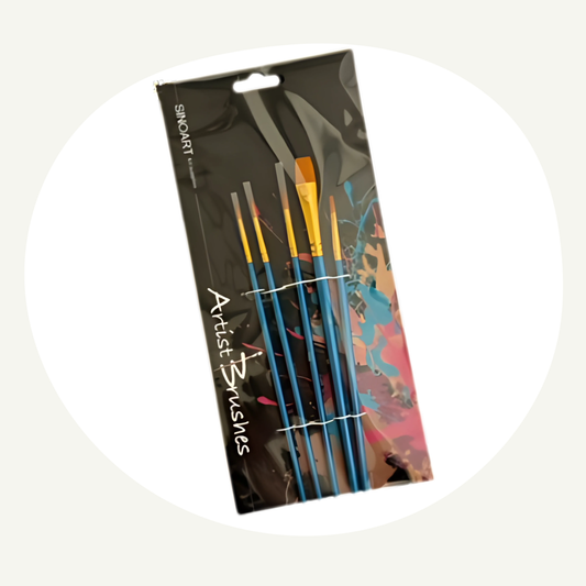 Set Of 5 Taklon Brushes